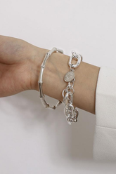 2/Stück Set Punk Armreif
